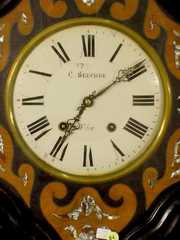 C. Beucher Vitre Inlaid Hanging Clock