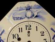 I. Miller Dutch Scene Porcelain Plate Clock