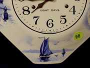 I. Miller Dutch Scene Porcelain Plate Clock