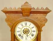 Waterbury Walnut Parlor Clock With Alarm