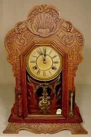 Waterbury Davis Parlor Clock With Thermometer