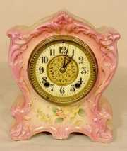 Gilbert #413 Wild Rose Décor. China Case Clock