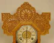 Ingraham Pressed Oak Case Kitchen Clock