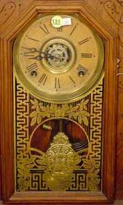 Ingraham Walnut Kitchen Clock With Alarm