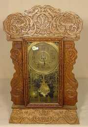 New Haven Oak Parlor Clock With Alarm