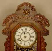 Ansonia Pine Case Parlor Clock