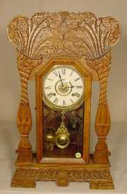 Pressed Oak Parlor Clock