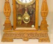 Pressed Oak Parlor Clock