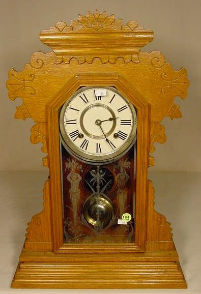 Ansonia Oak Parlor Clock