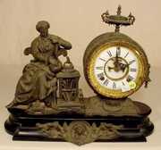 Ansonia Newton Statue Clock