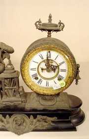 Ansonia Newton Statue Clock