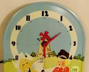 Electric Tin Litho Dutch Scene Clock