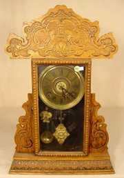 Sessions Pressed Oak Shelf Clock With Alarm