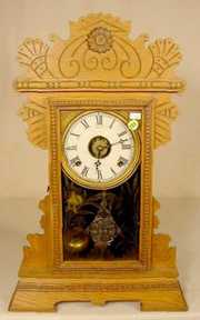 Gilbert Oak Kitchen Clock With Alarm