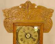 Gilbert Pressed Oak Kitchen Clock