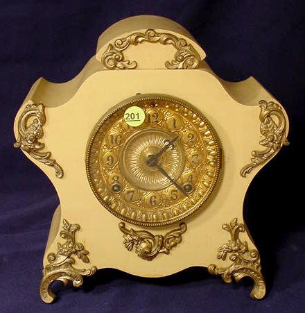 Ansonia Iron Case Mantle Clock