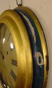 E & A Ingraham Bristol Ct. Round Gallery Clock