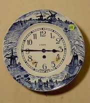 Junghans Germany Porcelain Plate Clock