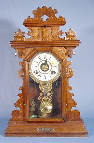 Walnut Kitchen Clock NR