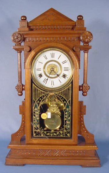 New Haven Walnut Kitchen Clock NR