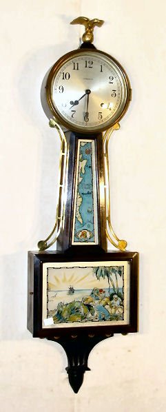 Ingraham 8 Day Treasure Banjo Clock