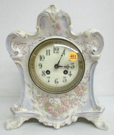 “Melba” Floral Decorated China Clock