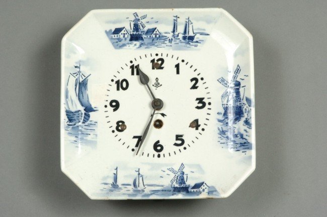 A GUSTAV BECKER PLATE CLOCK