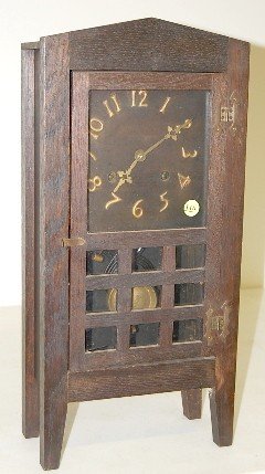 Mission Oak Shelf Clock