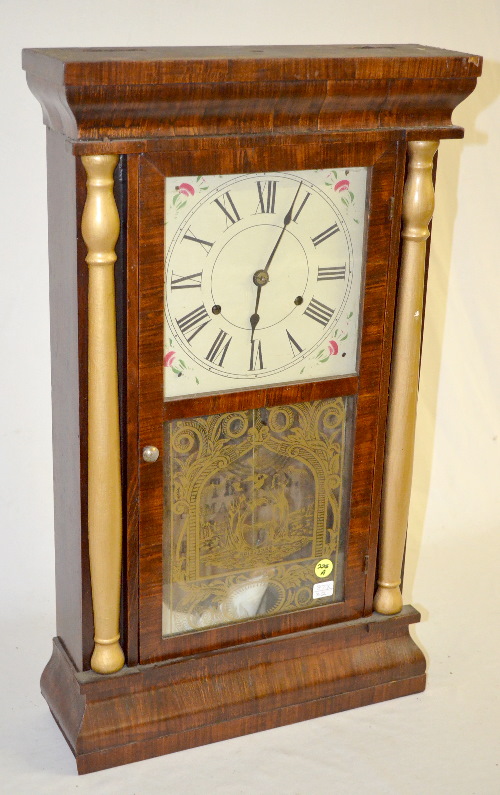 Antique Seth Thomas Split Column Weight Driven Shelf Clock