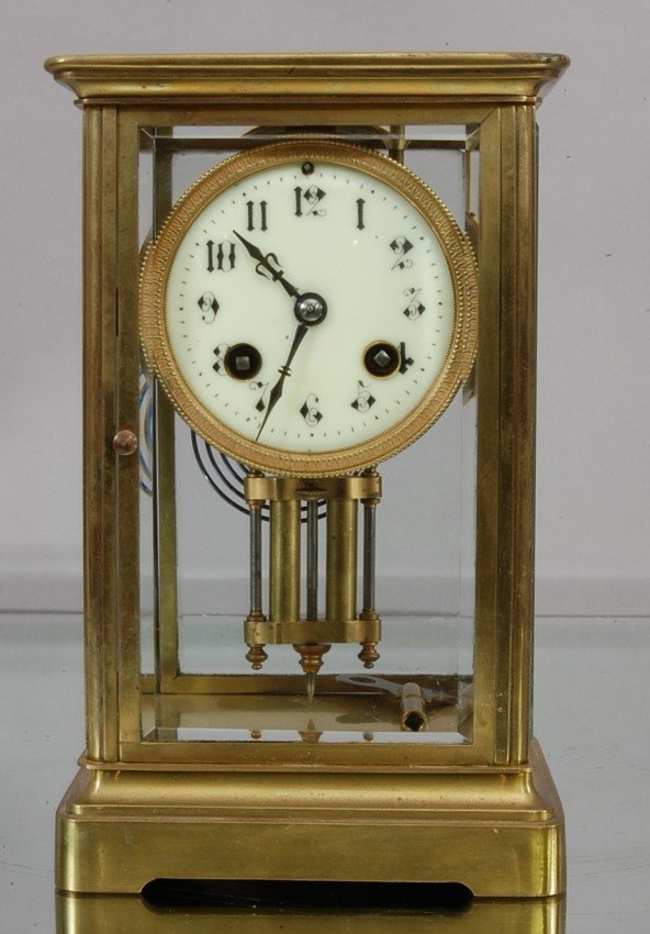 French Bronze Crystal Regulator