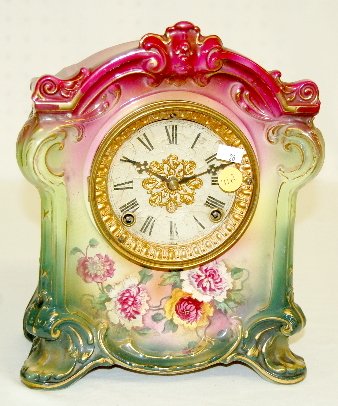 Ansonia Royal Bonn “La Ledan” Porcelain Clock