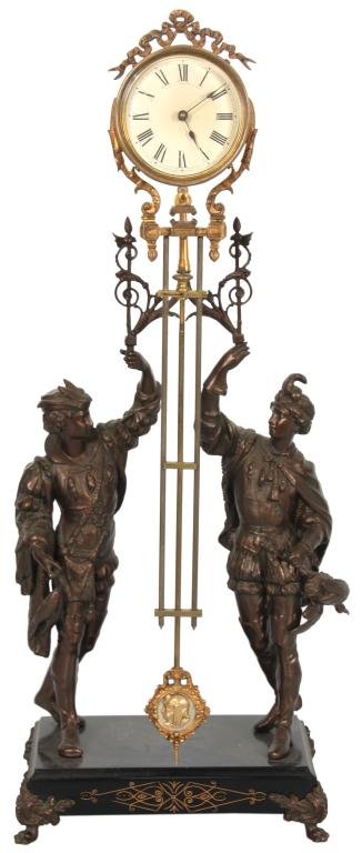 Ansonia Fisher & Falconer Double Swinger Clock