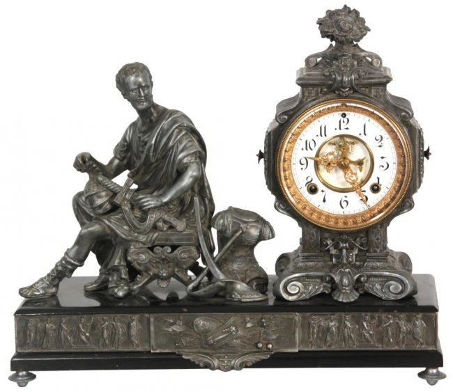 Waterbury Cincinnatus Figural Mantle Clock