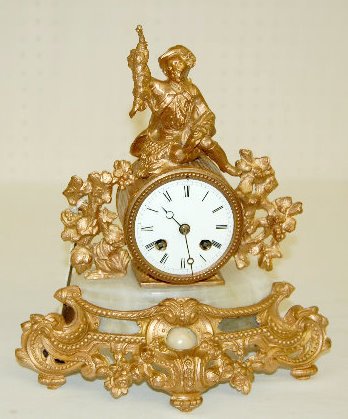 French Japy Freres Figural Novelty Clock