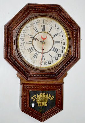 Oak Gilbert Admiral Calendar Wall Clock