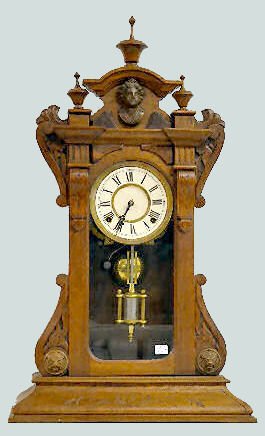 EN Welch Walnut Parlor Clock