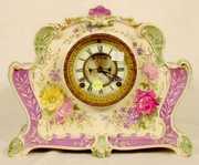 Ansonia La Rita Royal Bonn China Case Clock