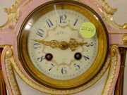 Japy Freres Porcelain & Bronze Table Clock