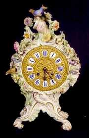 Lenzkirch Ornate China Case Clock