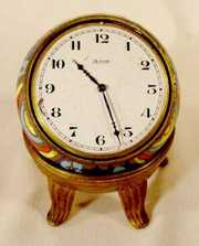 Zenith Champleve Ball Clock w/ Stand