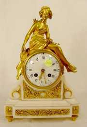 French Marti Diana The Huntress Table Clock