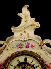 Ansonia Royal Bonn Porcelain Clock