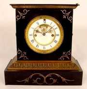 E.N. Welch Black Iron Parlor Clock