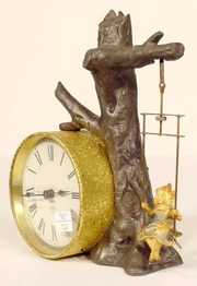 Ansonia Swinging Girl Clock