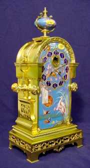 Japy Freres Bronze & Porcelain Clock