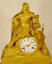 Japy Freres Doré Bronze Music Box Clock