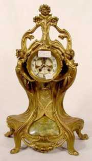 Gilbert Cariatides Figural Clock