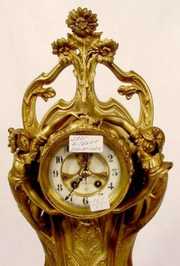 Gilbert Cariatides Figural Clock