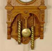 Waterbury Study #4 Oak Hanging Clock