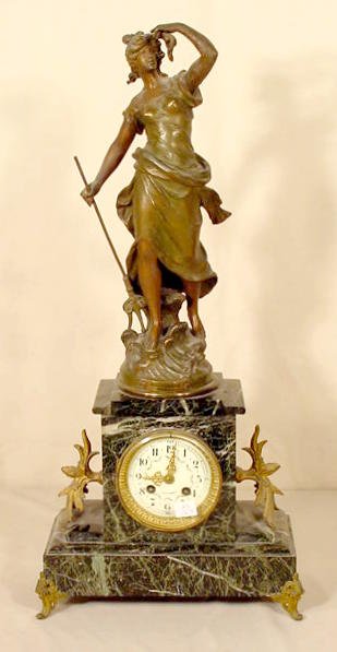 Japy Freres French Figural Amphitrite Clock